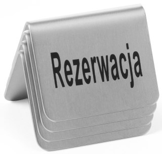 4x Tabliczka Informacyjna Rezerwacja Hendi