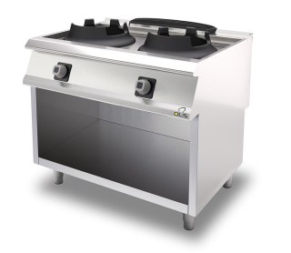 Kuchnia WOK na podstawie, 14+14 kW, Diamante 90, Olis