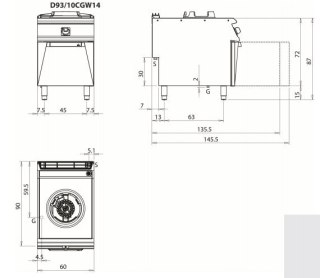 Kuchnia WOK na podstawie, 14 kW, Diamante 90, Olis