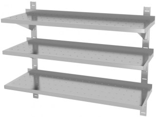 Półka Nierdzewna Ociekowa 3-Poz 130x30 Inoxo 385133-Perf