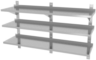 Półka Nierdzewna Ociekowa 3-Poziomy 190x30 Inoxo 385193-3-Perf