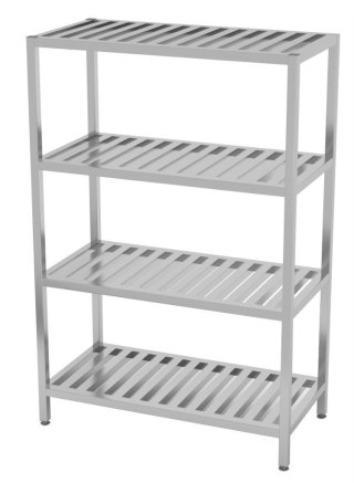 Regał Gastronomiczny Nierdzewny 130x40x180 Gretingowy Inoxo 354134