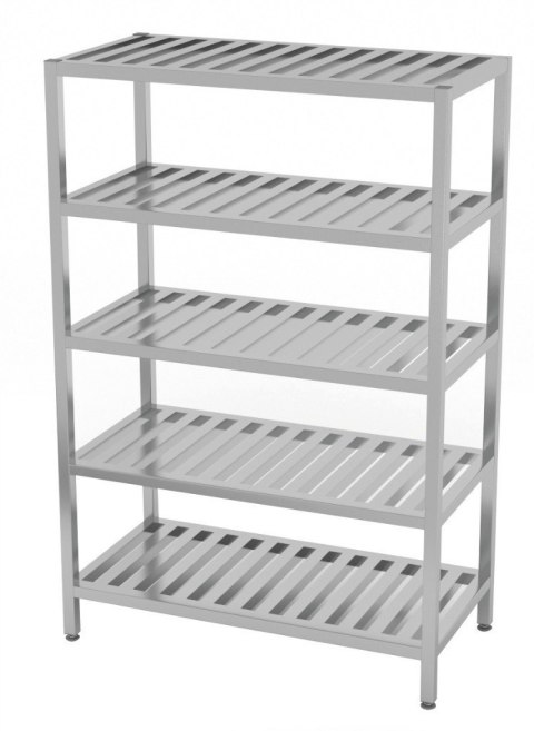 Regał Gastronomiczny Nierdzewny 130x60x180 Gretingowy Inoxo 355136
