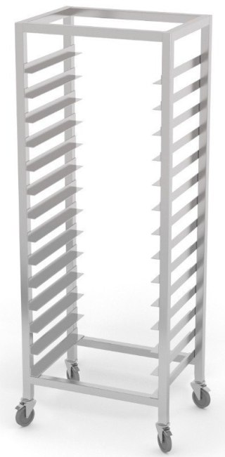 Regał Gastronomiczny Nierdzewny Na Blachy 14x600x400 mm Jezdny Inoxo 360614-K