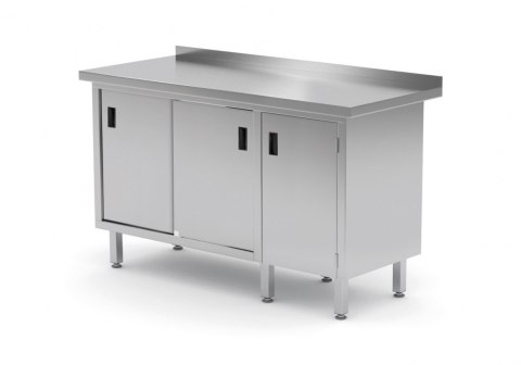 Stół Nierdzewny Gastronomiczny + 2 Szafki 140x60 Inoxo 134146
