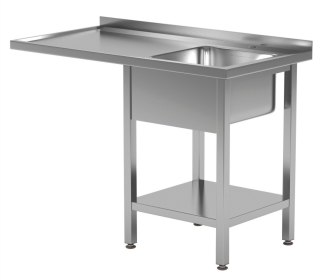 Stół Nierdzewny Gastronomiczny nad Zmywarkę 120x60 Inoxo 231126