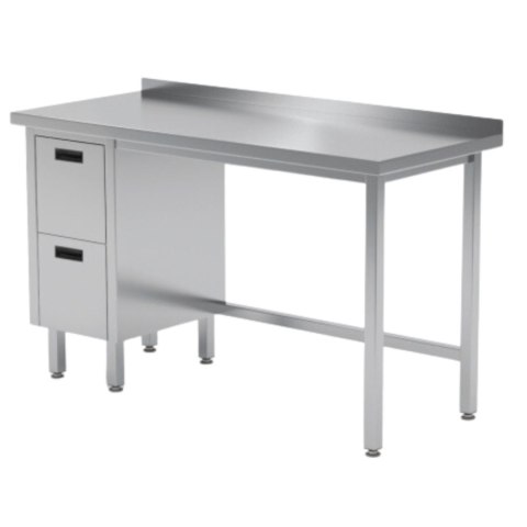 Stół Nierdzewny Gastronomiczny z 2 Szufladami 150x70 Inoxo 123157