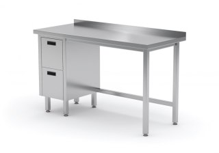 Stół Nierdzewny Gastronomiczny z 2 Szufladami 170x60 Inoxo 123176