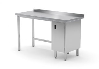 Stół Nierdzewny Gastronomiczny z Szafką 90x60 Inoxo 124096