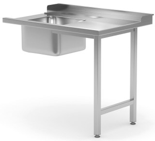 Stół Załadowczy do Zmywarki + Zlew 90x76 Inoxo 240097-760