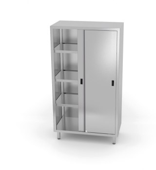 Szafa Nierdzewna 90x50x200 Drzwi Suwane Inoxo 301095-2