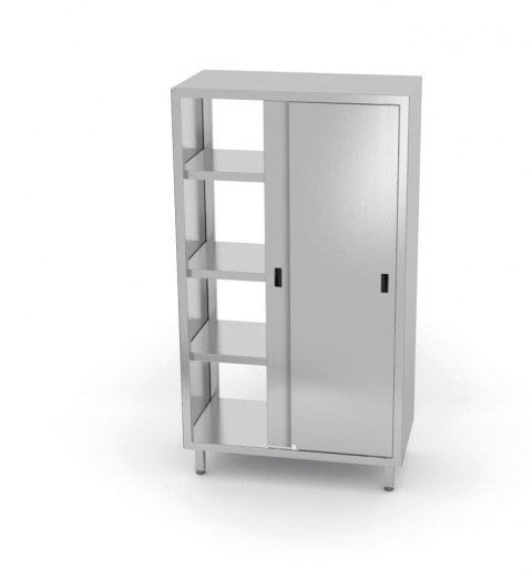 Szafa Nierdzewna Przelotowa 80x50x200 Drzwi Suwane Inoxo 311085-2