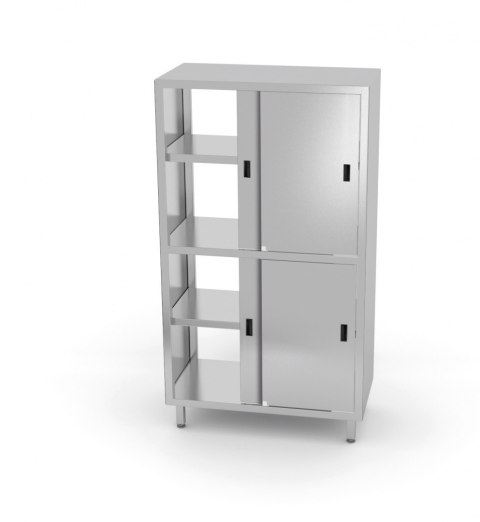 Szafa Przelotowa z Przegrodą 80x60x200 Drzwi Suwane Inoxo 303086-2