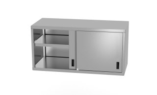 Szafka Nierdzewna Wisząca 160x30x60 Drzwi Suwane Inoxo 309163