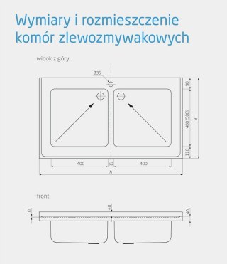 Zlew Nierdzewny Gastronomiczny Wiszący 60x60 gł. 30 Inoxo 211066-Wi