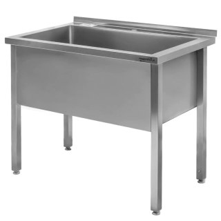 Basen Gastronomiczny Spawany Jednokomorowy 1000x600x850mm MTP001985