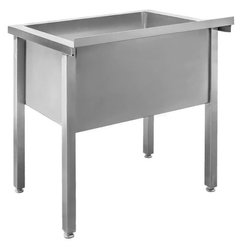 Basen Zlew Gastronomiczny Spawany Jednokomorowy 800x600x850mm