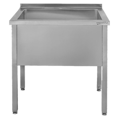 Basen Zlew Gastronomiczny Spawany Jednokomorowy 800x600x850mm