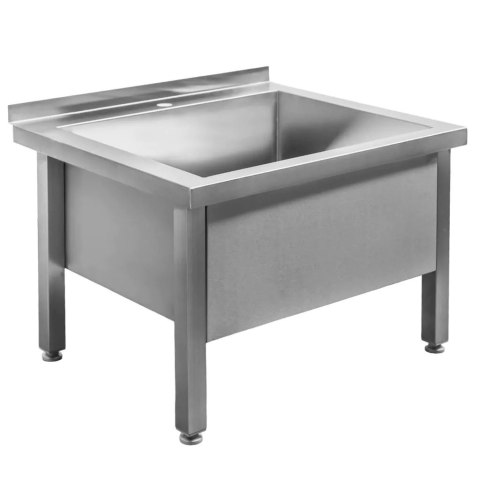 Basen Zlew Gastronomiczny Spawany Jednokomorowy Niski 700x600x500mm