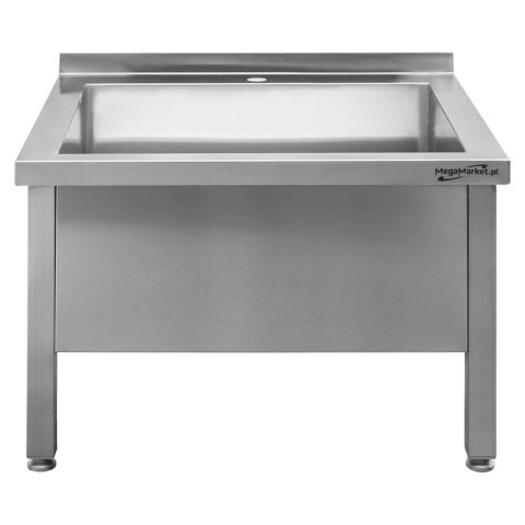 Basen Zlew Gastronomiczny Spawany Jednokomorowy Niski 700x600x500mm