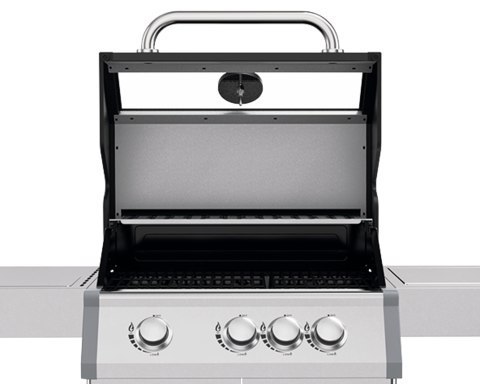 Grill Gazowy Itami 3+1 Stal Nierdzewna 11,5kW z Szybą | YATO YG-20015