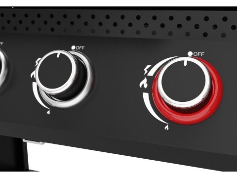 Grill Gazowy Yao 5+1 19kW Czarny | YATO YG-20031