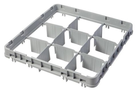 Nadstawka Do Koszy Full Drop 500x500 Szara Model E1 9 Przegródek Cambro