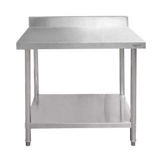 Stół Gastronomiczny ze Stali Nierdzewnej Przyścienny Z Półką Standard 120x70x85 cm
