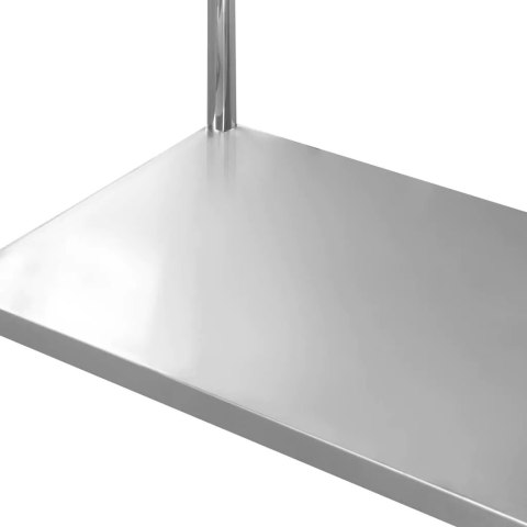 Stół Gastronomiczny ze Stali Nierdzewnej Przyścienny Z Półką Standard 120x70x85 cm