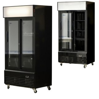 Szafa Chłodnicza Lodówka Przeszklona Czarna 800l Model | SZRON LG 800S BLACK