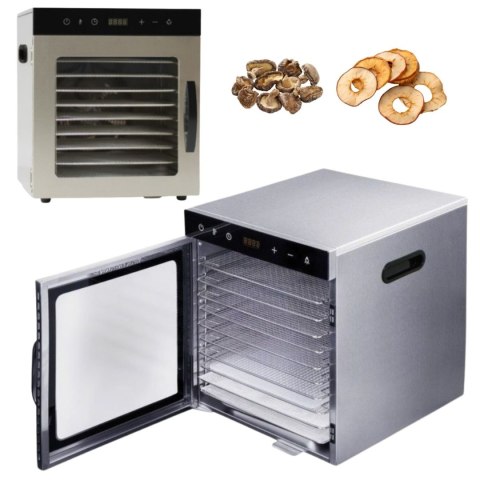 Profesjonalny Dehydrator Suszarka do Żywności 10-półkowa Szron SS10H