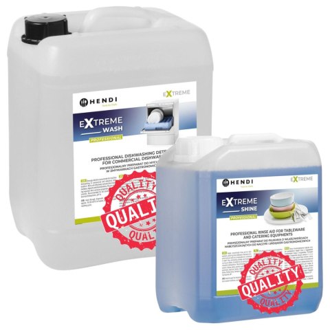 Profesjonalny Płyn Myjący i Nabłyszczający 10l+5l - Środki do Zmywarek | HENDI 975053_975022