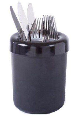 Śmietniczka Stołowa Ø13 cm Czarna | HENDI 421574