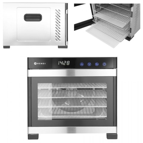 Suszarka do Żywności Grzybów Mięs Owoców 6-cio Poziomowa | HENDI 229033