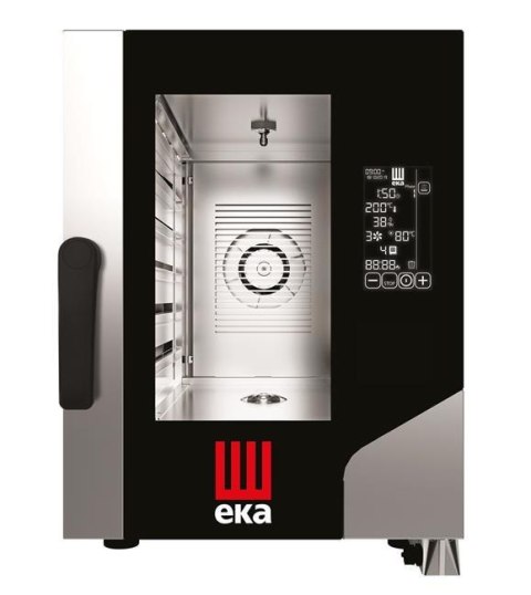Wąski Piec Konwekcyjno-Parowy Elektryczny Black Mask Compact 6x GN 1/1 | EKA MKF611CBM