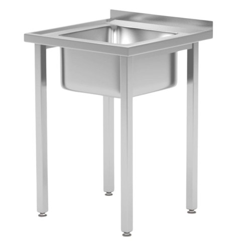 Zlew Gastronomiczny Nierdzewny ze Stali 60x60 | HENDI 816752