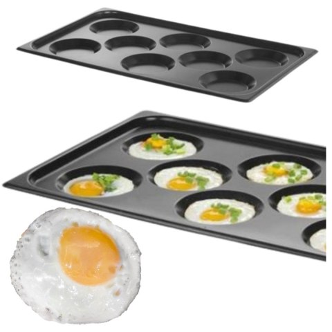 Blacha do Jajek Sadzonych z Powłoką Nieprzywierającą Convectomat GN 1/1 530x325 | HENDI 808856