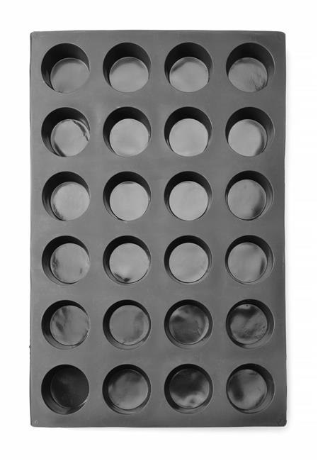 Forma Silikonowa 24x Ø7cm Muffin 570x375x40 | HENDI 677223