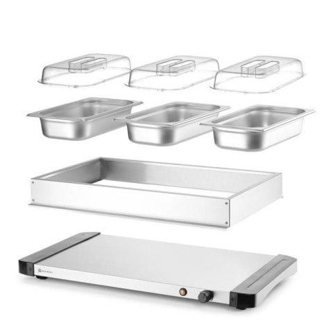 Podgrzewacz Elektryczny z 3 Pojemnikami 400W 657x381x161 Nierdzewny | HENDI 201749