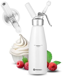 Syfon do Bitej Śmietany Dekorator 0,95l Biały z Końcówkami | HENDI 588376