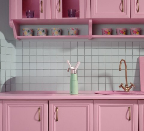 Zielony Pastelowy Syfon do Bitej Śmietany 0,5l Dekorator | HENDI 975879