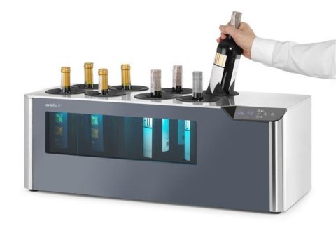 Chłodziarka do Wina Dwustrefowa Cellar Arktic Czarna 800x350x293 mm | HENDI 237380