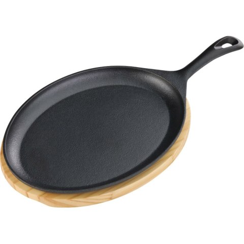 Półmisek Żeliwny z Podstawą Drewnianą 230x190 mm STALGAST 049010