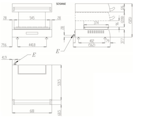 Salamander Elektryczny 4,5 kW Sdsm6e | OLIS 6060006