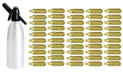 Syfon do Wody Saturator 1l Biały + 50 Naboi | ART QUICK SODA SA-01B_50