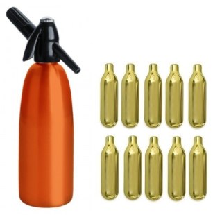 Syfon do Wody Saturator 1l Pomarańczowy + 10 Naboi | ART QUICK SODA SA-01 I_10