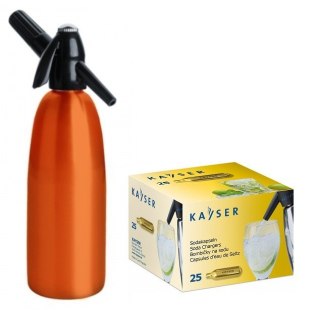 Syfon do Wody Saturator 1l Pomarańczowy + 25 Naboi | ART QUICK SODA SA-01 I_25