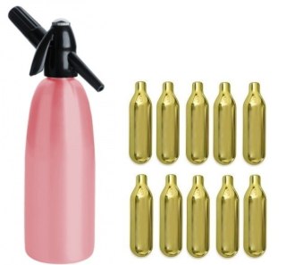 Syfon do Wody Saturator 1l Różowy + 10 Naboi | ART QUICK SODA SA-01 F_10