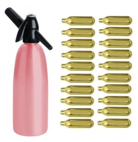 Syfon do Wody Saturator 1l Różowy + 20 Naboi | ART QUICK SODA SA-01 F_20