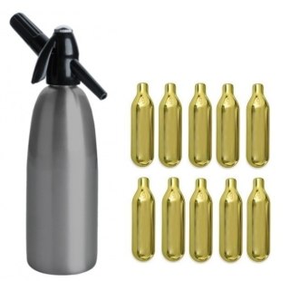 Syfon do Wody Saturator 1l Szary + 10 Naboi | ART QUICK SODA SA-01 G_10